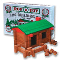 Wood Log Building Set